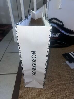 Black Geometric Men’s Tote Bag with Black Handles